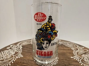 Dr. Pepper Salutes Fiesta San Antonio 1978 Glass Texas Carnival Market Square - Picture 1 of 8