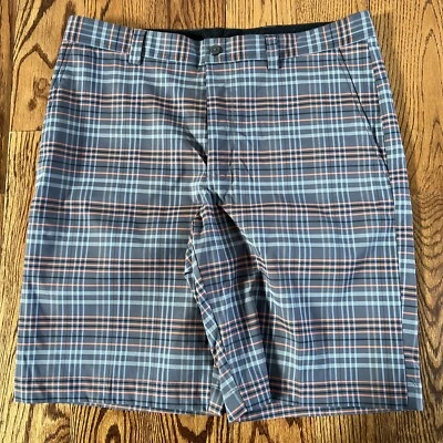 NICE Cutter & Buck CB Drytec LUXE Short's Size 34 10” Inseam Plaid - Image 1 of 4