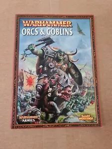 Orchi e Goblin Libro Esercito Softback Warhammer Fantasy 7° WHFB FUORI PRODUZIONE - Foto 1 di 2