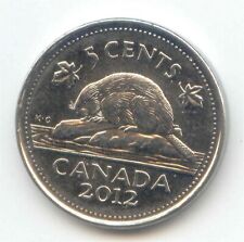 Canada 2012 Canadian Nickel 5c Five Cent Piece 5 Cents Beaver Exact Coin