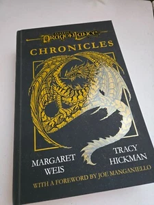 SIGNED x2 Dragonlance Chronicles 40th Tracy Hickman Margaret Weis HCDJ 1st /2nd - Imagen 1 de 9