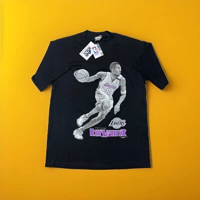 NWTS Vintage 90s Kobe Bryant Lee Sport Black Shirt NBA Los Angeles Lakers SZ M - Image 1 of 4