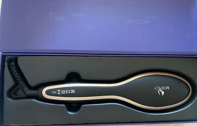 U Spicy Hair Iron Straightener Brush Women's Black Model US-FSOO5 Heated New - Image 1 of 3