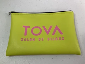 TOVA SALON De Bijax Bright Yellow/Green Make-Up Pouch. 6”x4”. NEW. - Picture 1 of 5