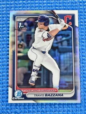 Travis Bazzana 2024 Bowman Draft Chrome 1st Refractor #BDC-1 Guardians - Image 1 of 2