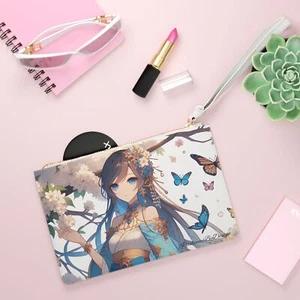 Frizione decorativa con motivo saffiano, elegante borsa vegana in pelle, regalo perfetto - Foto 1 di 5