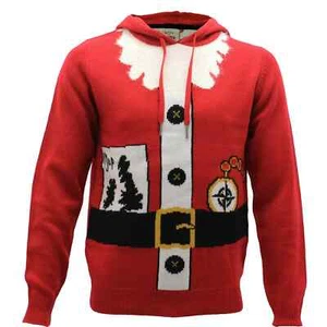 Santa Christmas Jumper Mens Ladies Xmas Novelty Elf Snowman ThreadBare Gift - Bild 1 von 4
