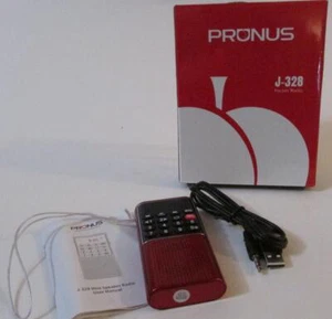Pronus J-328 Pocket Radio in box with recorder MP3 - red New in box - Picture 1 of 2