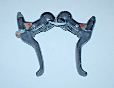 Комплект черных тормозных рычагов DiaCompe XCM ShortStop 22,2 мм для горного велосипеда гибридный трейл грузоотправитель США - Изображение 1 из 4