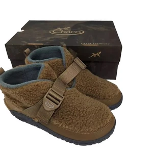 New In Box Chaco Ramble Fluff Kids Ankle Boot, Natural Brown Little Children - Picture 1 of 5