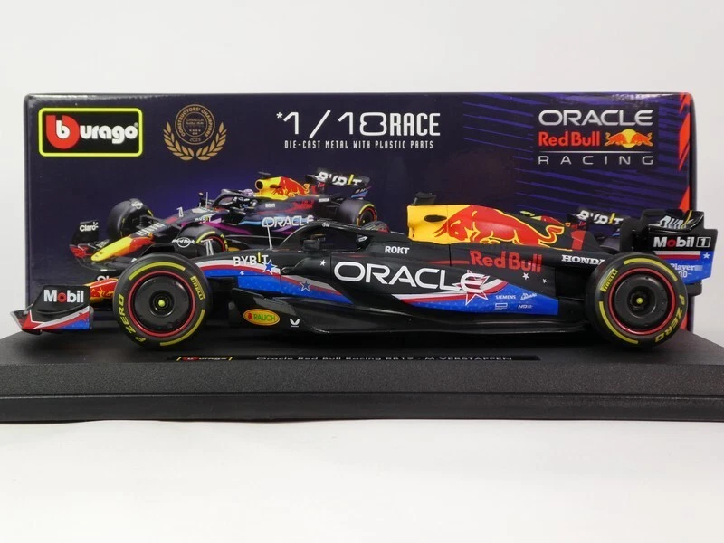 BURAGO ORACLE F1 RB19 Red Bull Racing #1 1° al GP di Austin 2023 Max VERSTAP...