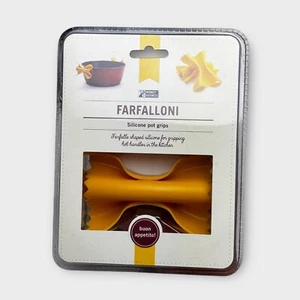 NEW Monkey Business Farfalloni Bow Tie Pasta Silicone Pot Grips - Picture 1 of 7