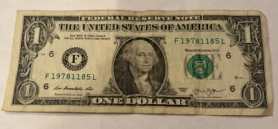 Birthday Year "1978” US Dollar Bank Note - 2013 $1 USD - Image 1 of 2