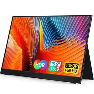 VILVA 15.6 Inch 1080P Portable Monitor FHD IPS USB C HDMI Dual Speakers - Picture 1 of 7