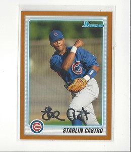 2010 Bowman Prospects Orange #BP100 Starlin Castro RC Rookie Cubs /250 