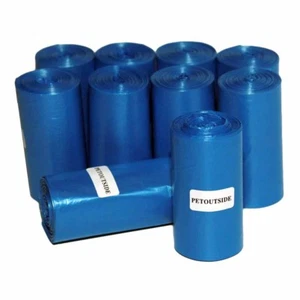 1035 SACCHETTI CACCA RIFIUTI CANI 45 REFILL NOCORE ROTOLI BIODEGRADABILI di PetOutSide Blu - Foto 1 di 1