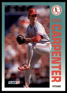 1992 Fleer Cris Carpenter Baseball Cards #575