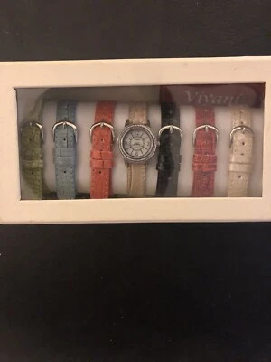 VIVANI LADIES INTERCHANGEABLE 7 BAND WARDROBE WATCH Women’s - Image 1 of 4