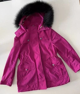BURBERRY CHILDREN-Weather Jacket/Coat Hood.Girls Size 6Y-116/60 -Purple.’As New’ - Picture 1 of 19