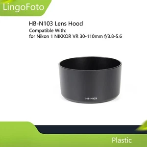 HB-N103 Plastic Lens Hood For Nikon 1 NIKKOR VR 30-110mm f/3.8-5.6 Lens - Picture 1 of 9