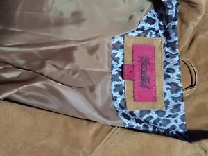 Excelled Suede Blazer Cognac Sz. L - Picture 1 of 13