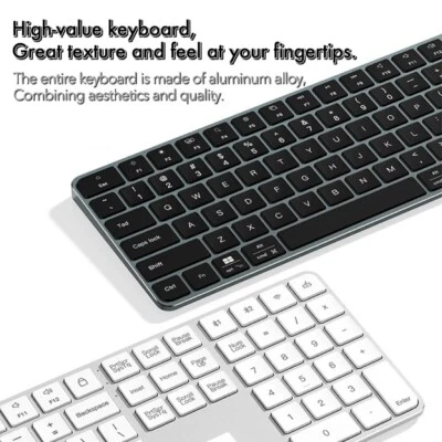 Slim Keyboard – Quiet, Lightweight with Elegant Apple-Style chargeable(2 Colors) - Image 1 of 4