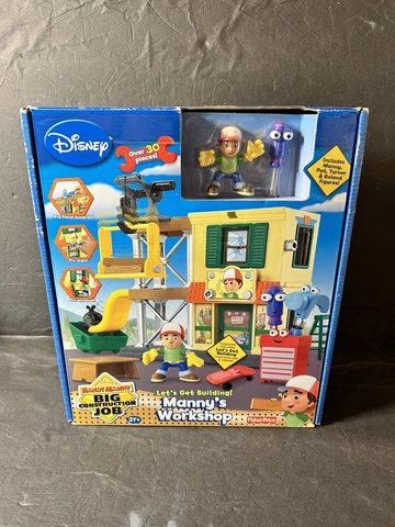 Fisher Price Disney Handy Manny Big Construction Job Mannys Workshop Cover