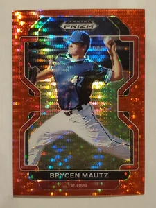 BRYCEN MAUTZ 2022 Panini Prizm Draft RED PULSAR PRIZM #'d 7/9 Cardinals - Picture 1 of 1