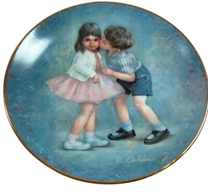 Plato de coleccionista de calderas de romero primer beso Calhouns Collectors Society 1981 - Imagen 1 de 8