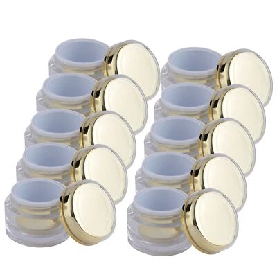 GS-NAILS 10 Gel Dosen 5ml Tiegel leer Acryl Gold Cremedosen Selbstabfüller