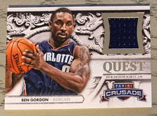 2013-14 Panini Crusade BEN GORDON Quest game-used memorabilia #39/90
