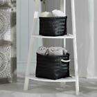 Home Collections: Set Of 2 Woven Baskets - Black