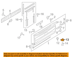 FORD OEM 15-16 F-150 Tail Gate Tailgate Hatch-Lower Striker FL3Z99404A42A - Picture 1 of 2