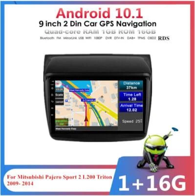 9" Car Stereo Radio GPS Navi For 2009-2014 Mitsubishi Pajero Sport 2 L200 Triton - Image 1 of 4