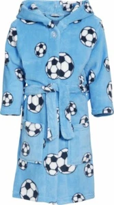 Playshoes Fleece-Bademantel Fußball Kinder Jungen Größe 86-164 - Bild 1 von 22