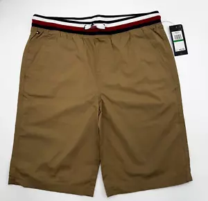 Tommy Hilfiger Boy's Elastic Waist Shorts Khaki Size L (16/18) Casual NWT - Picture 1 of 6
