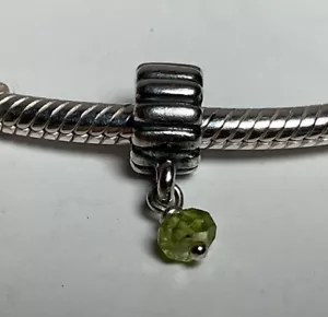 Pandora Peridot August Birthday Dangle Charm Retired - Picture 1 of 3
