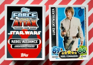 Topps Star Wars Force Attax The Force Awakens 2016 Trading Cards Multi Listing - Picture 1 of 271