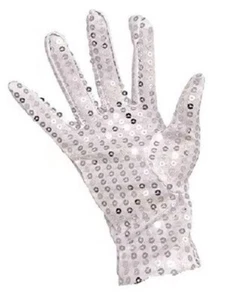 MICHAEL JACKSON SEQUIN GLOVE SILVER - BILLIE JEAN NEW!! Free Shipping - Picture 1 of 2