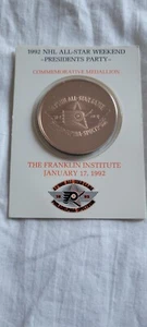 Philadelphia Flyers President’s Party All-Star Medallón Conmemorativo 17/01/1992 - Imagen 1 de 2
