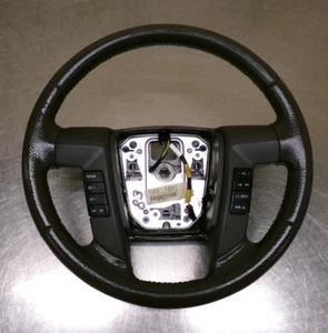 Ford F-150 Leather Steering Wheel F150 09-14 Brown Leather - Picture 1 of 11