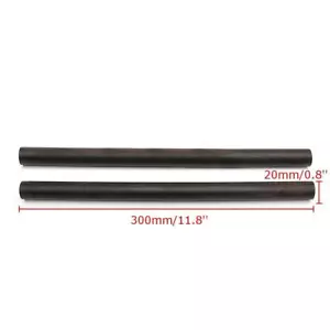 300MM Legname di Ebano 3/4" x 12" (20mm) Bastone Eog Nero per Fare Gioielli Artigianato - Foto 1 di 4