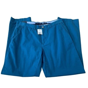 New Tommy Hilfiger Graduate Chino Pants Men's Size 33x30 Moroccan Blue Cotton - Picture 1 of 6