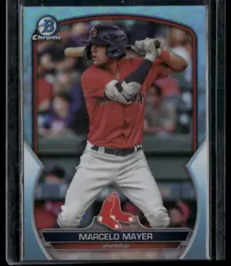 2023 Bowman Chrome BDC-20 Sky Blue Refractor Marcelo Mayer - Bild 1 von 2