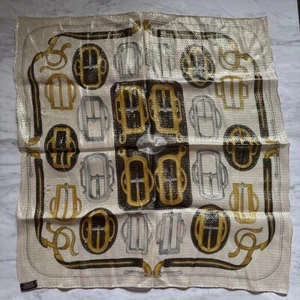 HERMES Scarf Carre 70 BOVCLERIE D'ATTELAGE Silk W/Tags No Box Used. - Picture 1 of 6