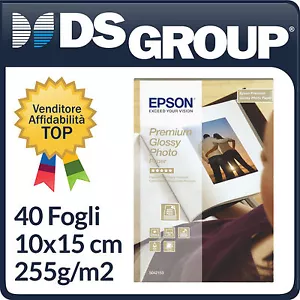 Papel Fotografica Epson 10x15 CM Premium Glossy Foto Papel Inkjet 40 Fg 255g / - Imagen 1 de 1