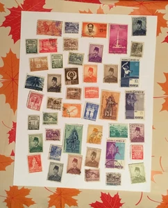45 Postage Stamps from Republik Indonesia    Various Vintage - Picture 1 of 1