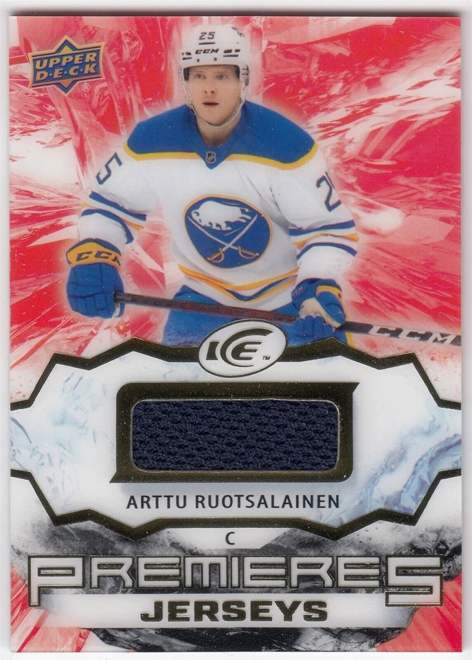 2021-22 Upper Deck Ice Premieres Jerseys ARTTU RUOTSALAINEN #IPA-AR Sabres UD RC - Image 1 of 1