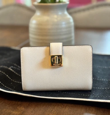 Cartera de cuero mediana Kate Spade New York Phoebe Turnlock merengue Foto 1 de 4