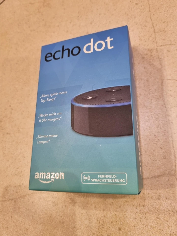 Alexa Amazon Echo Dot 2. Generation Sprachgesteuerter Smart Assistant Schwarz - Bild 1 von 4